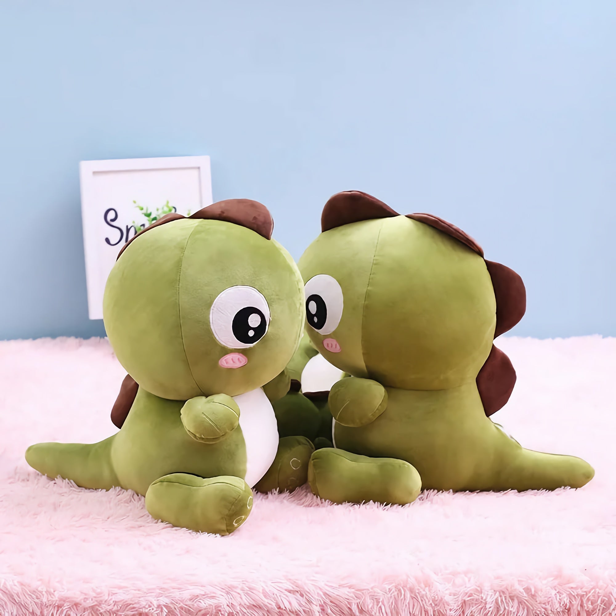 Baby Dino Big-Eyed Plush Dinosaur - Hops and Pops - Cute - Plushies - Kawaii - Dinosaur Plush - Stuffed Animals
