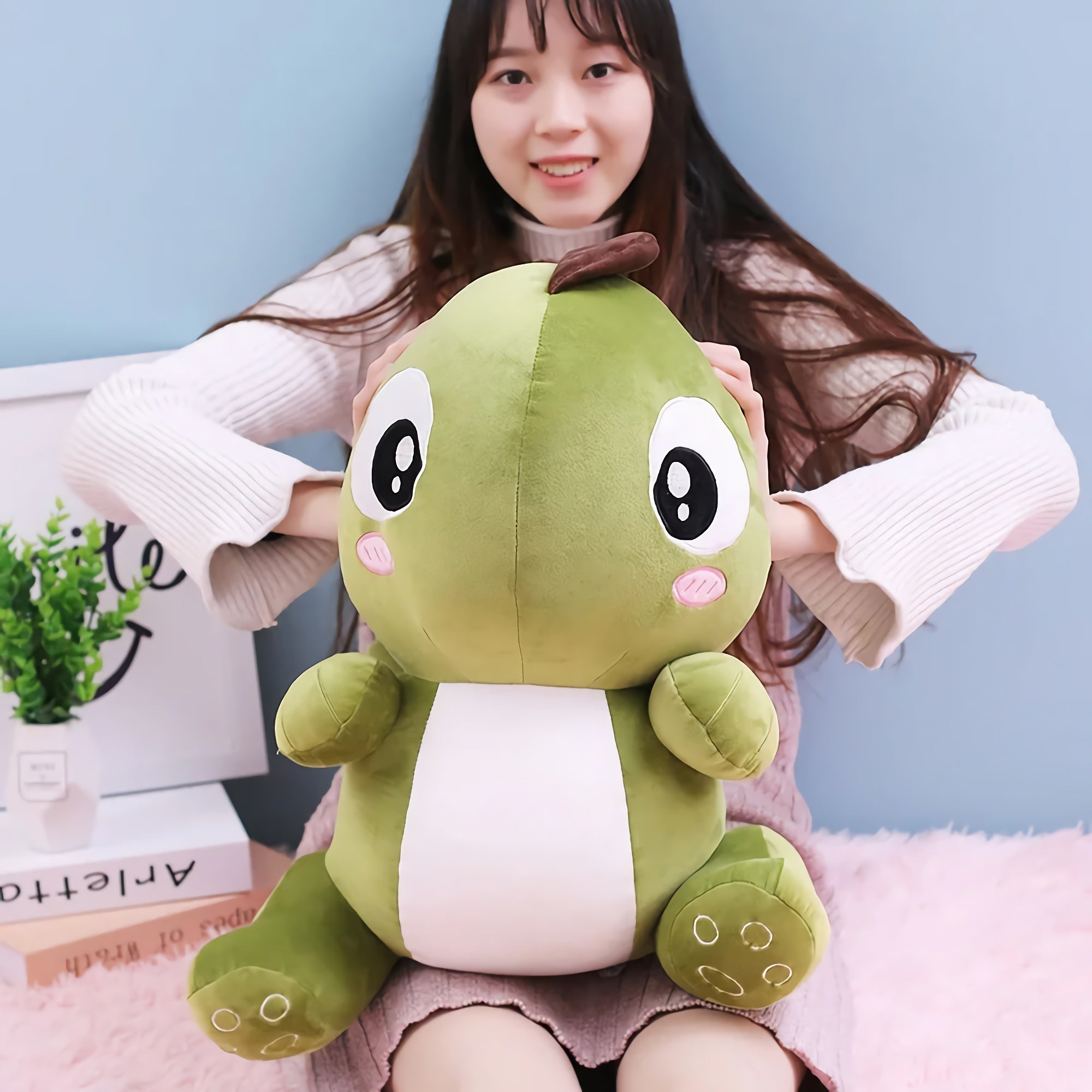 Baby Dino Big-Eyed Plush Dinosaur - Hops and Pops - Cute - Plushies - Kawaii - Dinosaur Plush - Size: Small - Size: Regular