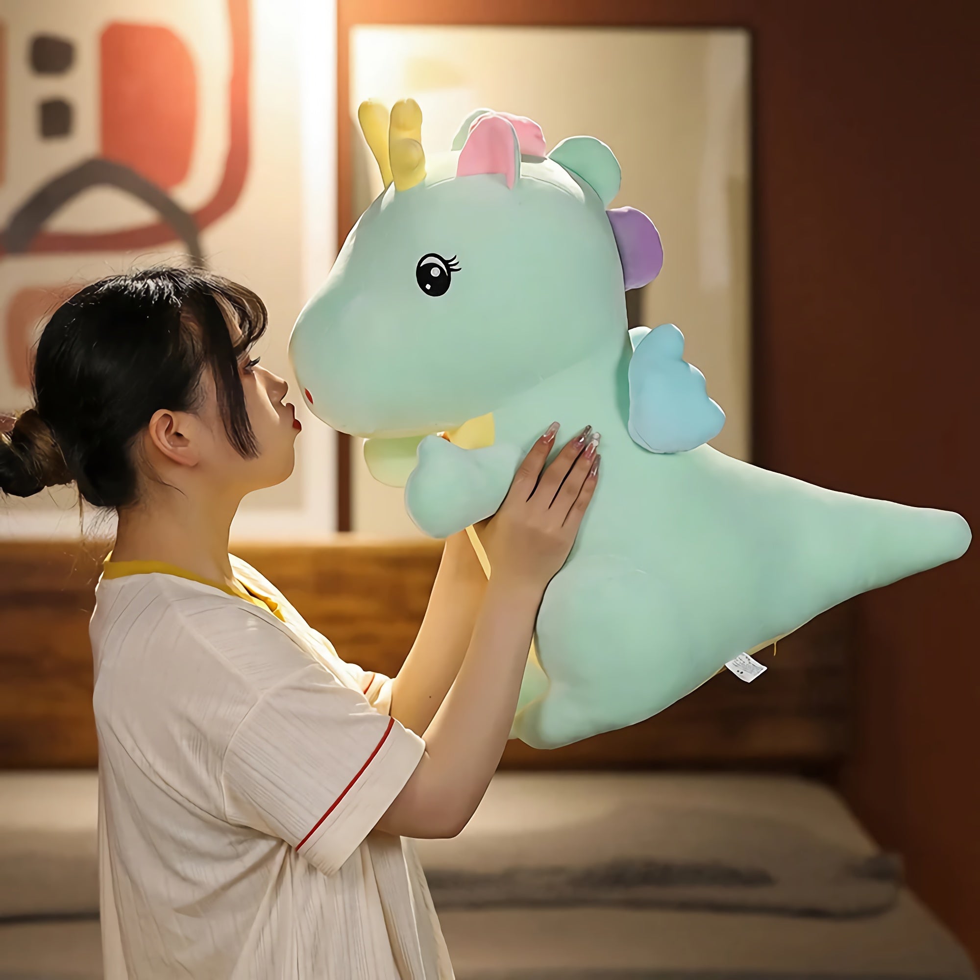 Dreamy Dino Dragon Plushies - Hops and Pops - Cute - Plushies - Kawaii - Dinosaur Plush - Theme: Kawaii/Cute, Fairy Tale