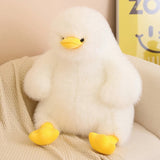 Fluffy Chubby Duck Plush Pillow - Hops and Pops - Cute - Plushies - Kawaii - Features: Furry