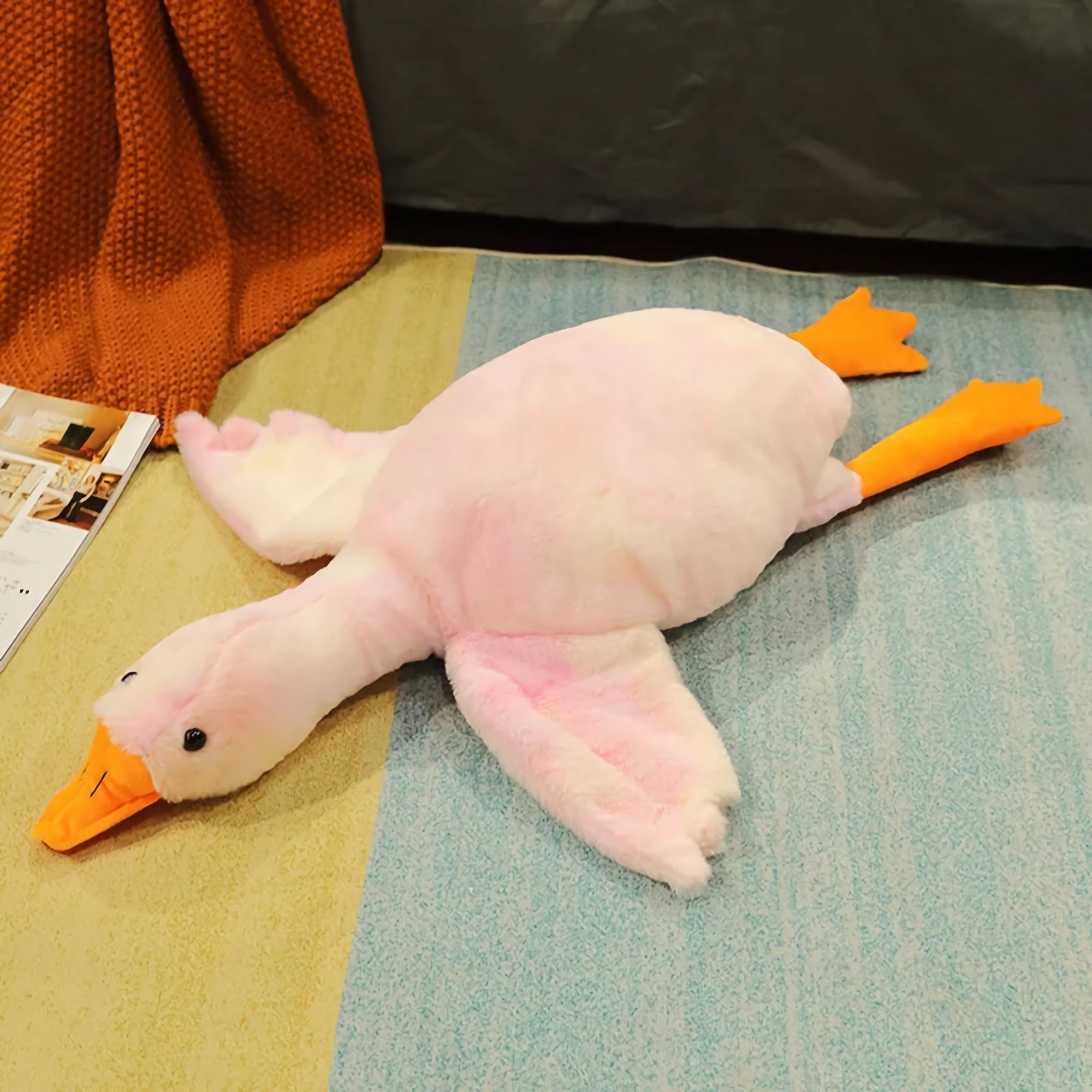 Honk & Snooze Giant Goose Looong Plush Pillow - Hops and Pops - Cute - Plushies - Kawaii - Duck Plush - Stuffed Animals