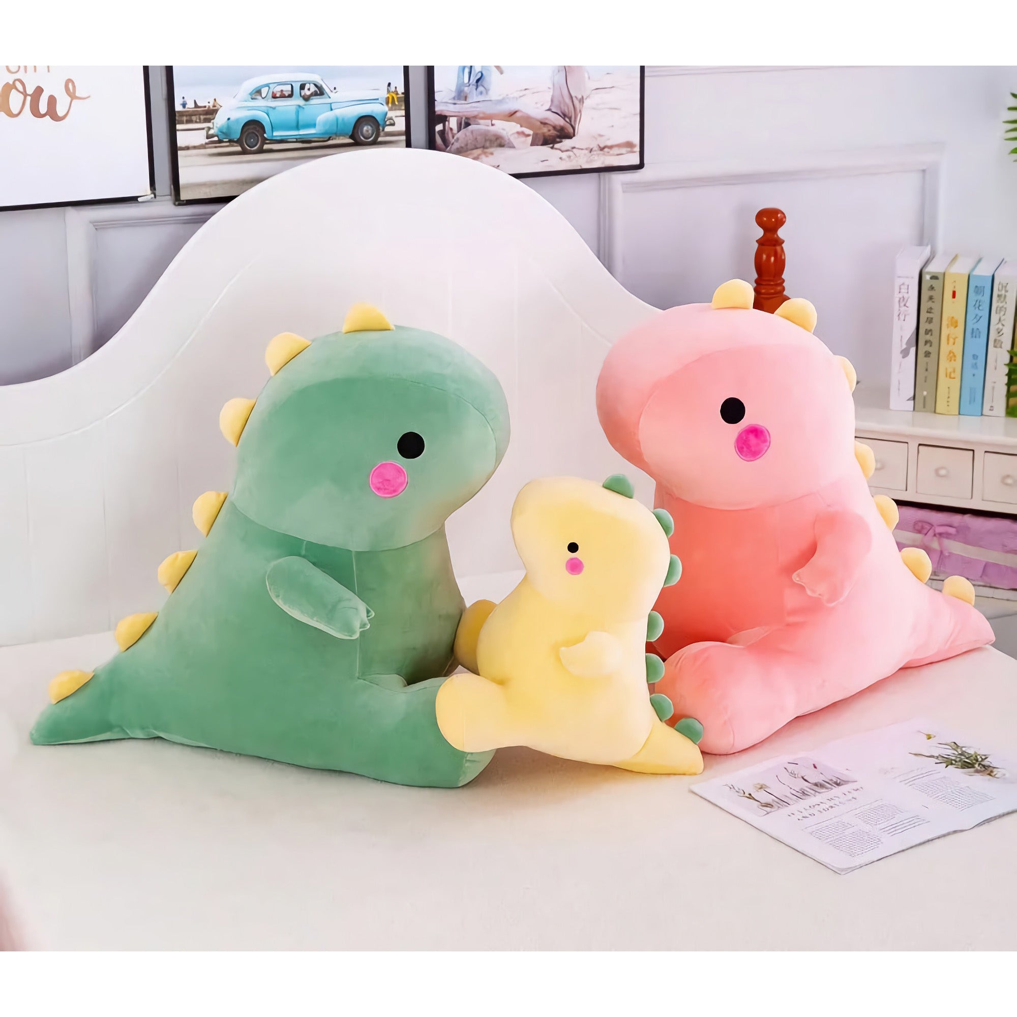 SnuggleDino Adorable Dinosaur Plush - Hops and Pops - Cute - Plushies - Kawaii - Dinosaur Plush - Stuffed Animals