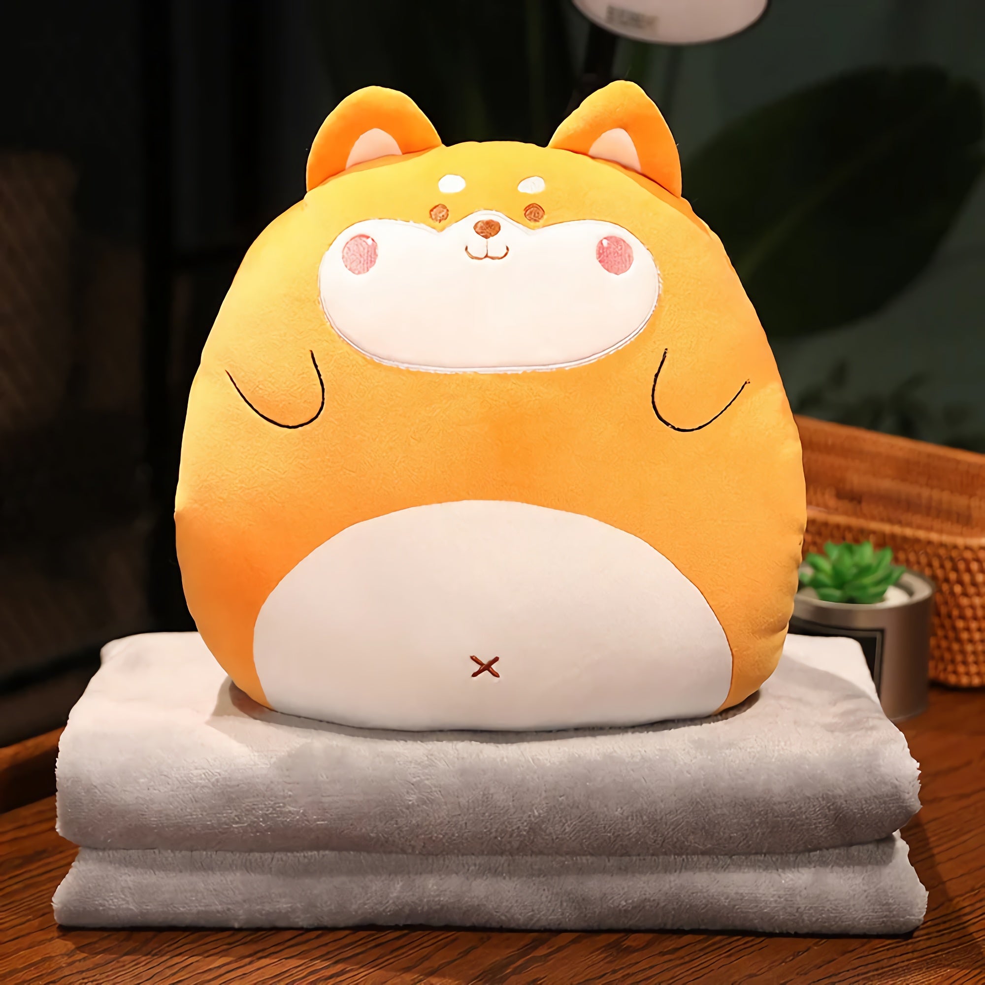 PillowPuff Snuggle Critter Blanket Plush Set