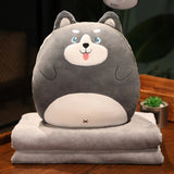 PillowPuff Snuggle Critter Blanket Plush Set