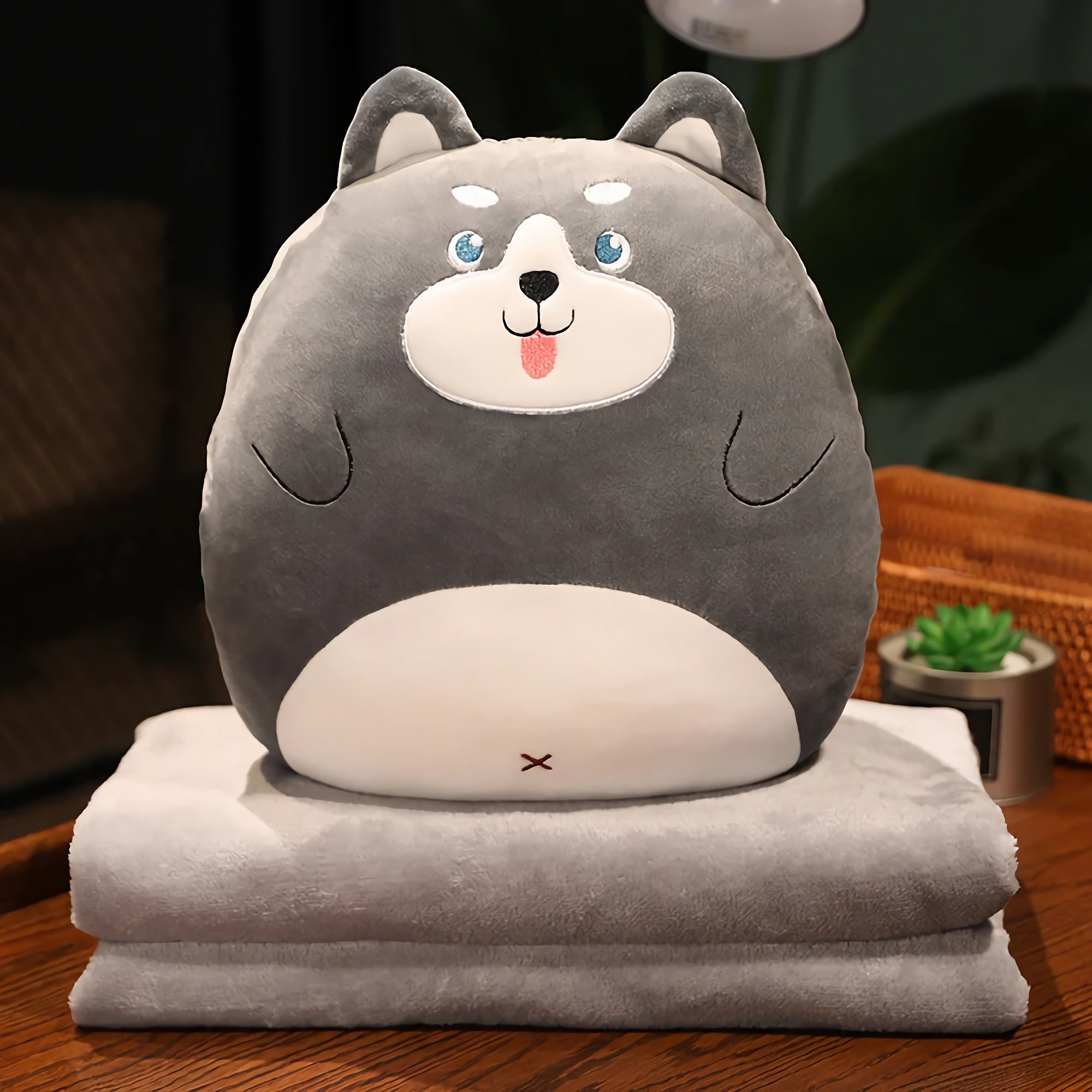 PillowPuff Snuggle Critter Blanket Plush Set