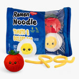 Blue Ramen Buddies, Peekaboo Plush Set