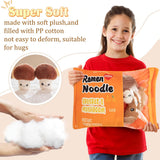Orange Ramen Sausage & Mushroom Peeakaboo Plush Set