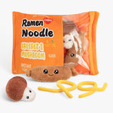 Orange Ramen Sausage & Mushroom Peeakaboo Plush Set