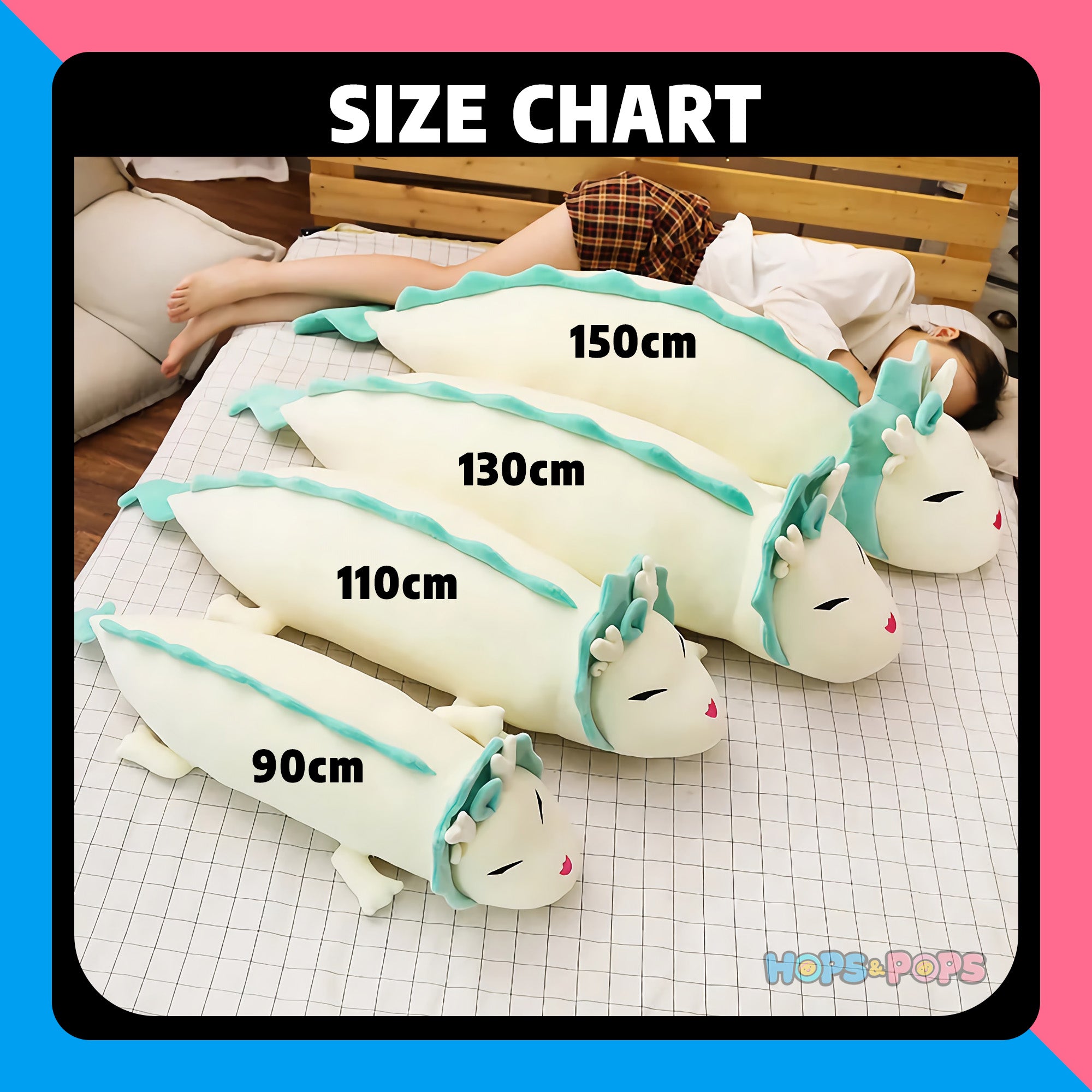 Size Chart for Serene Sky Dragons