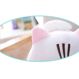 SnuggleMeow Adorable Round Cat Plush Pillow