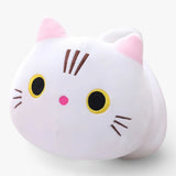 SnuggleMeow Adorable Round Cat Plush Pillow