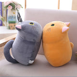SnuggleMeow Adorable Round Cat Plush Pillow