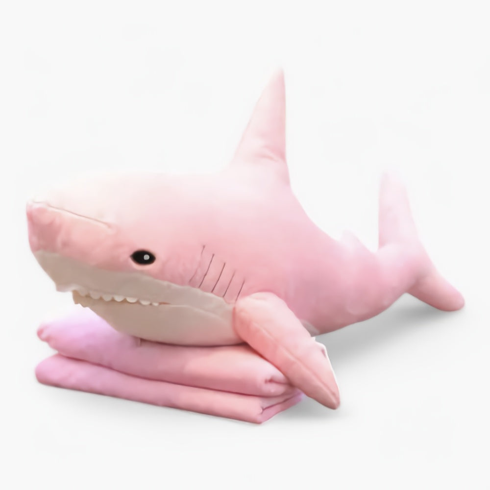 Reef Shark Plush Blanket Set