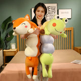 HugglePillar Fox & Frog Caterpillar Looong Plushie