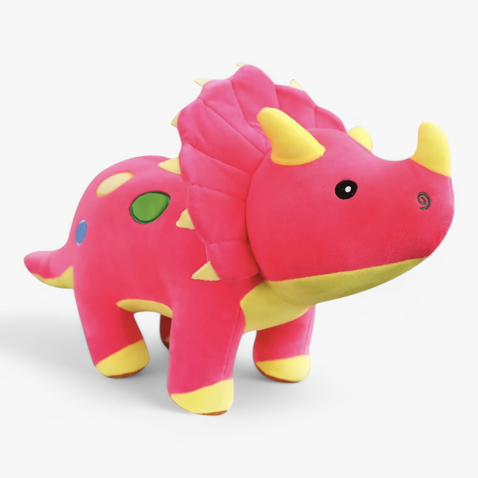 Chubby Triceratops Plush Dino Companions