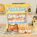 Pudding Puff Hamsters Peekaboo Plush Set
