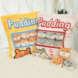Pudding Puff Hamsters Peekaboo Plush Set