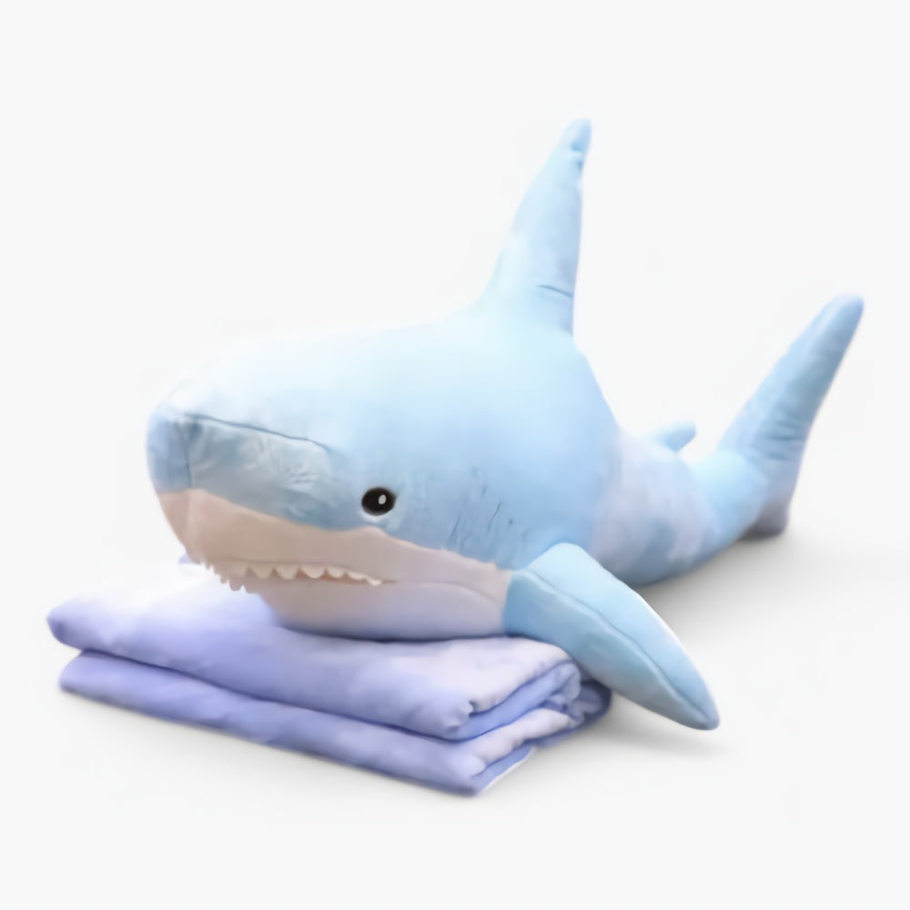 Reef Shark Plush Blanket Set