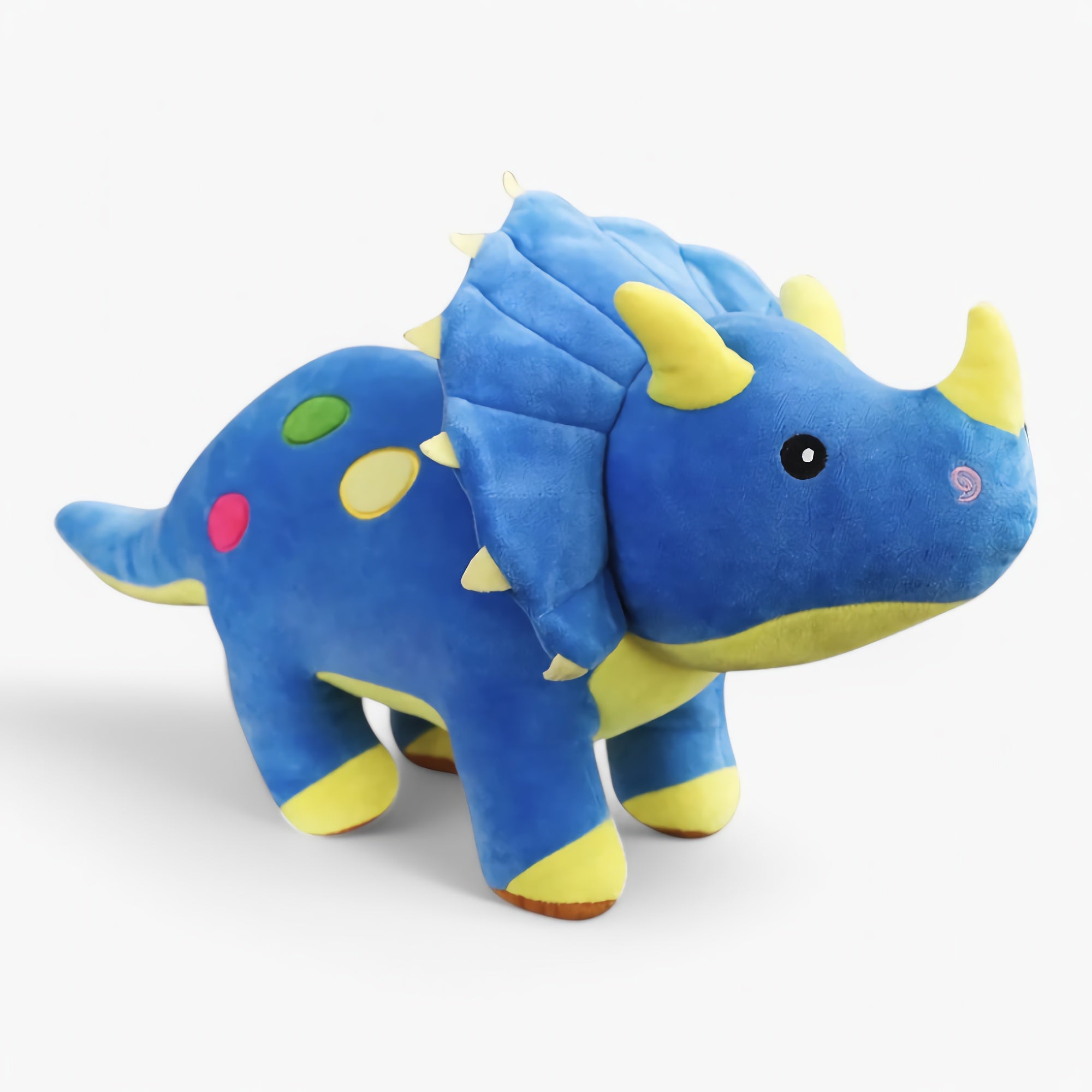 Chubby Triceratops Plush Dino Companions