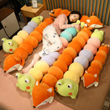 HugglePillar Fox & Frog Caterpillar Looong Plushie