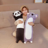 Long Panda & Koala Plush Pillows