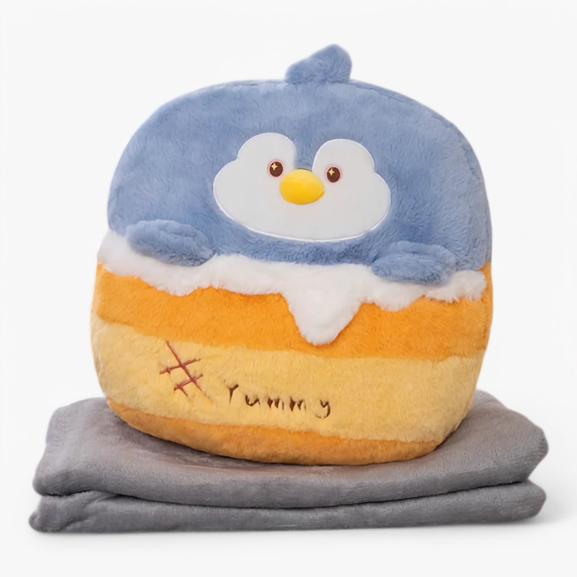 SnuggleBites 2-in-1 Plush Pillow & Cozy Blanket Set