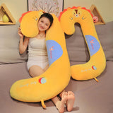 SnuggleZoo Giant C-Shaped Animal Plush Pillow