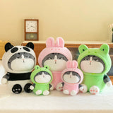 Grumpy Cosplay Cats Stuffed Animal Plushies in Cute Hoodies