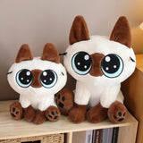 Big-Eyed Siamese Cat Stuffed Animal Plush