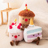 Party Puff Cakes, Kawaii Dessert Plush Buddies