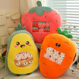 Snack Squeeze Fruits Peekaboo Plush Set