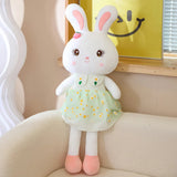 Daisy Dress Bunnies, Sweet Plush Rabbits in Floral Skirts