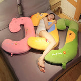 SnuggleZoo Giant C-Shaped Animal Plush Pillow
