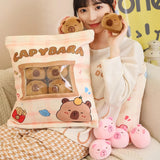 Capy Snack Buddies Peekaboo Plush Set