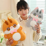 Big-Eyed Bowtie Kittens Plush Stuffed Animal