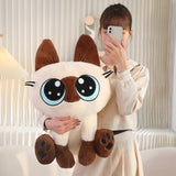Big-Eyed Siamese Cat Stuffed Animal Plush