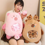 Capy Snuggle Bag Peekaboo Plush Set
