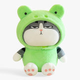 Grumpy Cosplay Cats Stuffed Animal Plushies in Cute Hoodies