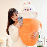 Snuggle Pals Cat & Rabbit Cozy Hideaway Plushies