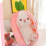 Berry Buns, Transforming Strawberry & Carrot Bunny Plush
