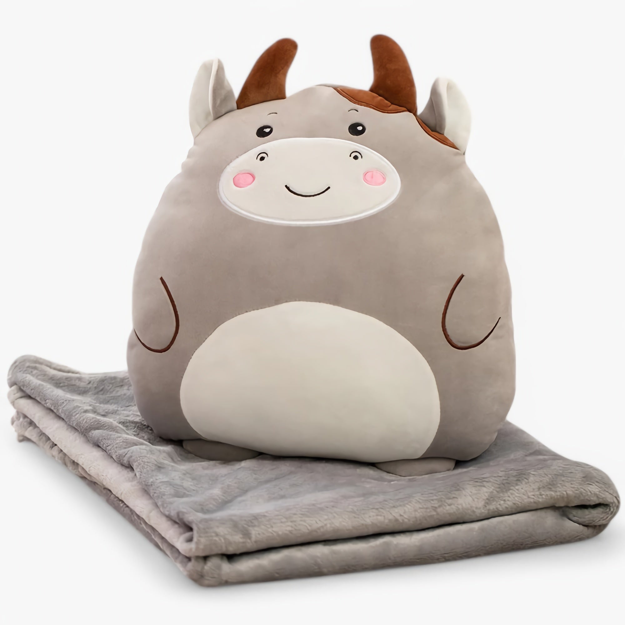 Fluffy Forest Friends Blanket Plush Set