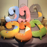 SnuggleZoo Giant C-Shaped Animal Plush Pillow