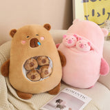 Capy Snuggle Bag Peekaboo Plush Set