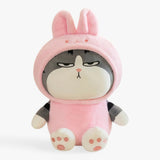 Grumpy Cosplay Cats Stuffed Animal Plushies in Cute Hoodies