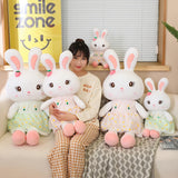 Daisy Dress Bunnies, Sweet Plush Rabbits in Floral Skirts