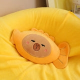 Cozy Capy Taiyaki, 3-in-1 Plush Pillow, Blanket & Hand Warmer