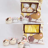 Pudding Pocket Cats, Peekaboo Plush Cushion Set