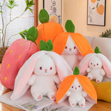 Berry Buns, Transforming Strawberry & Carrot Bunny Plush
