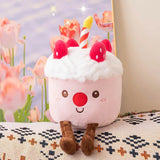 Party Puff Cakes, Kawaii Dessert Plush Buddies