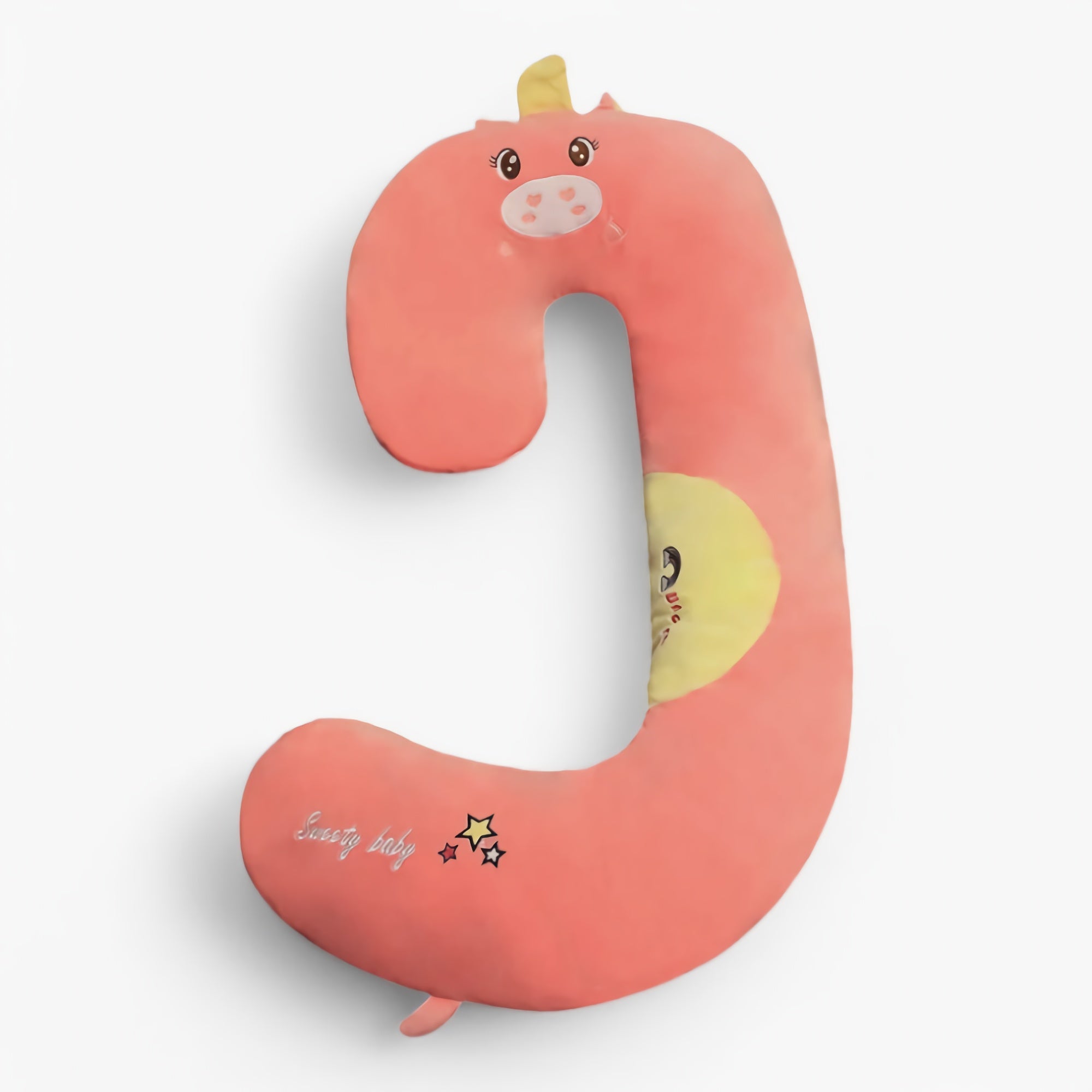SnuggleZoo Giant C-Shaped Animal Plush Pillow